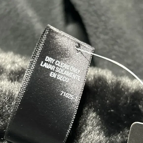 East 5th Black Shawl NWT $55 Poncho Faux Fur Womens Sweater - Picture 11 of 13